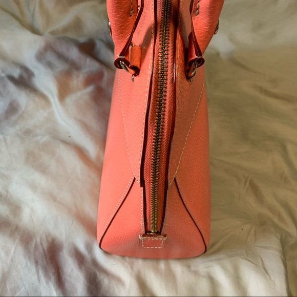 Kate Spade Wellesley Rachelle Coral Grain Satchel - Picture 6 of 11